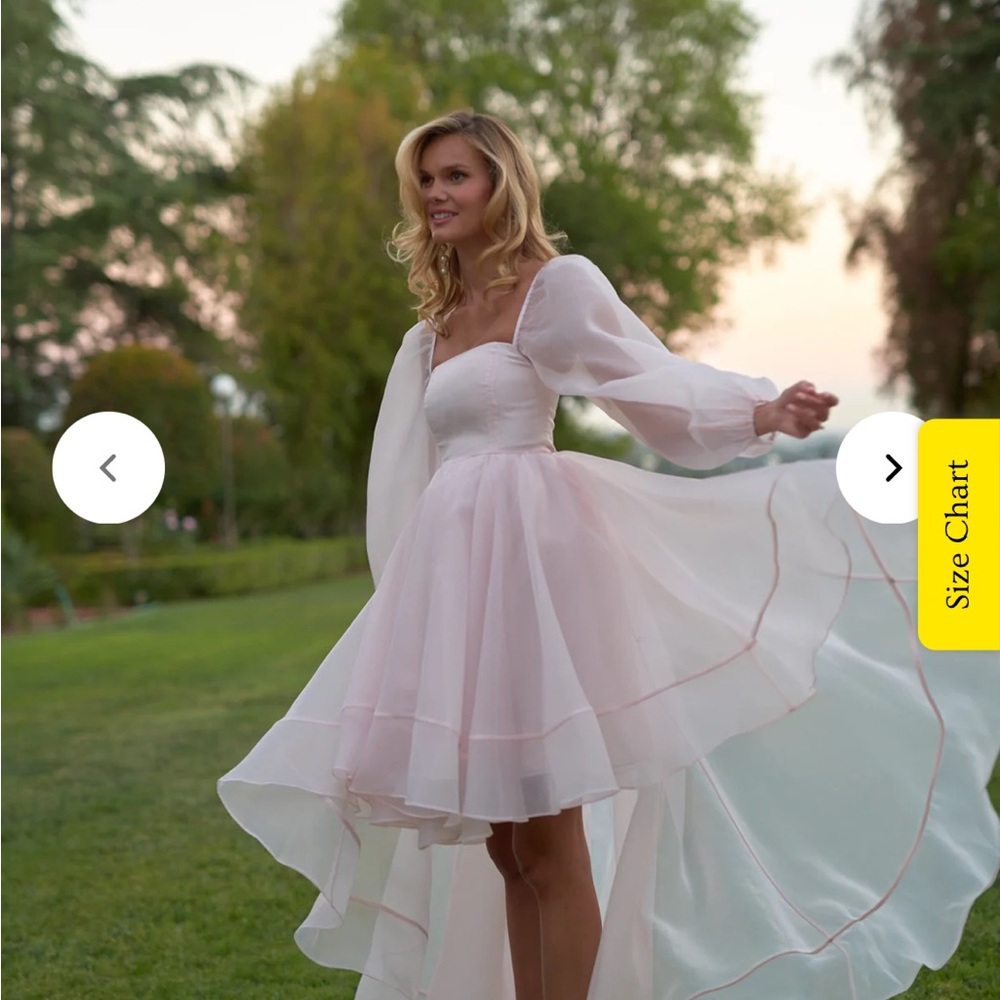 SELKIE plus size pink wedding dresss